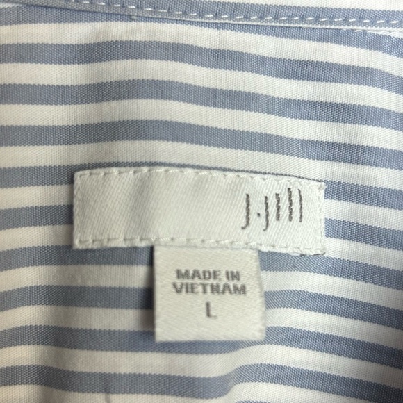 J.Jill Blouse Top Women L Button Down Striped Casual Office Career Old Money - Picture 11 of 14